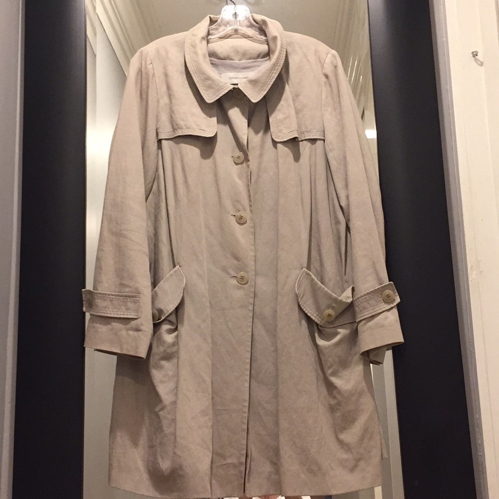 GERARD DAREL Trench Coat Linen/Cotton size 44/US12